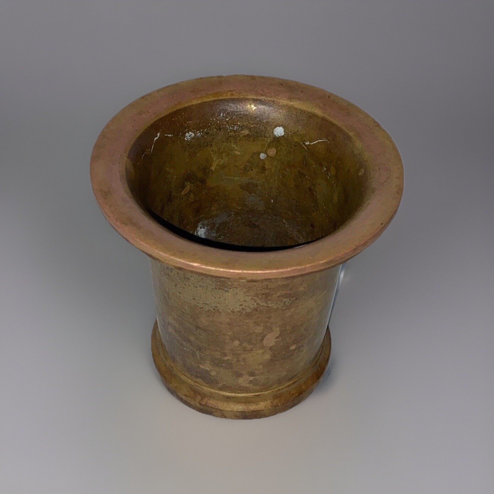 VINTAGE APOTHECARY BRASS MORTAR CHEMIST HERBS KITCHEN HEAVY 3.5 LBS