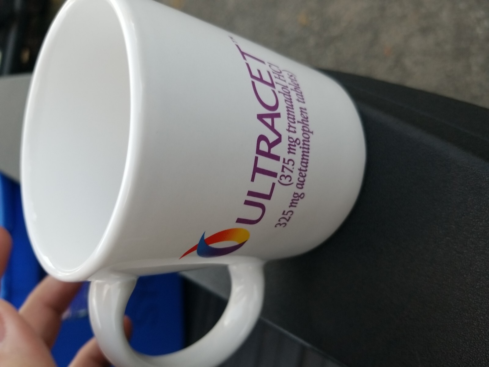 Vintage Ultracet Drug Coffee Cup Mug Tea Pharma Company Representative Promo EUC