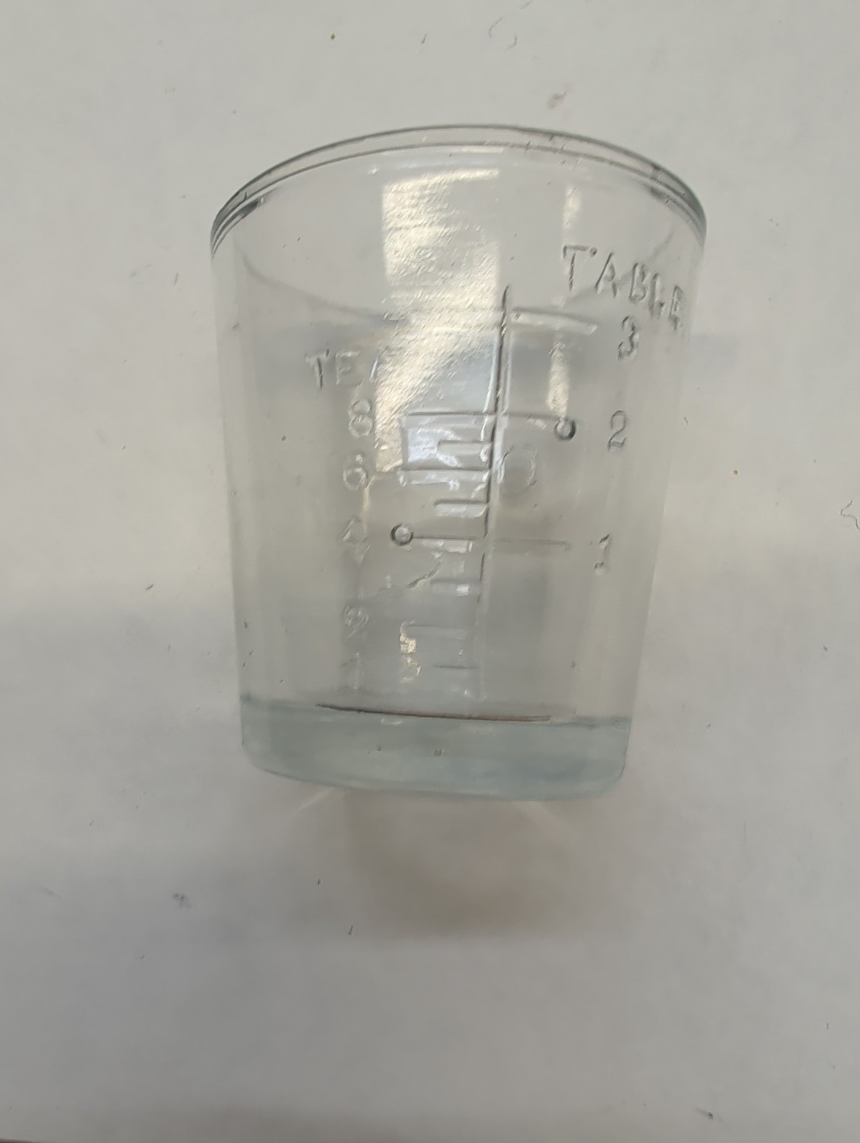 Zonite 2 Tablespoon Glass Apothecary Measuring Cup with Spout Plus 3 . QuickShip