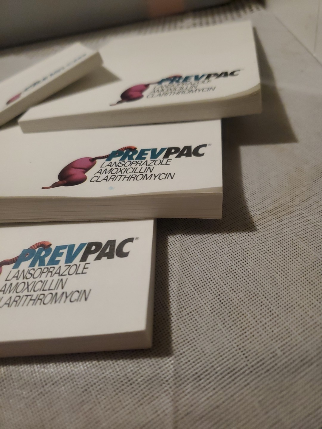VTG Prevacid & Prevpac Post-it Note Lot Merck Stomach Illustration Drug Rep Swag