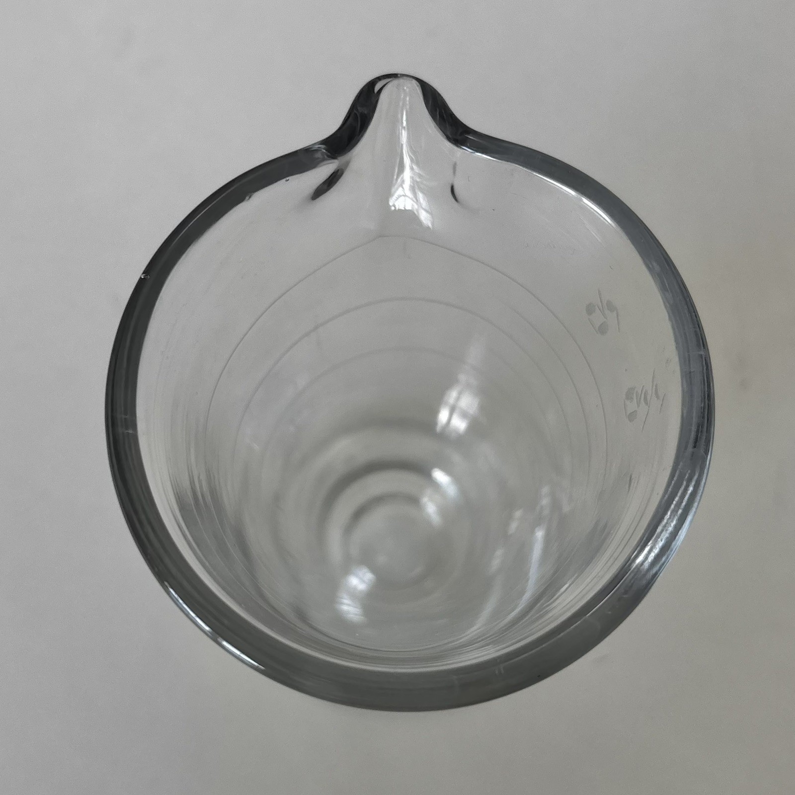 Antique Apothecary Pharmacy Conical Measuring Footed Beaker Cup 5.25” Tall