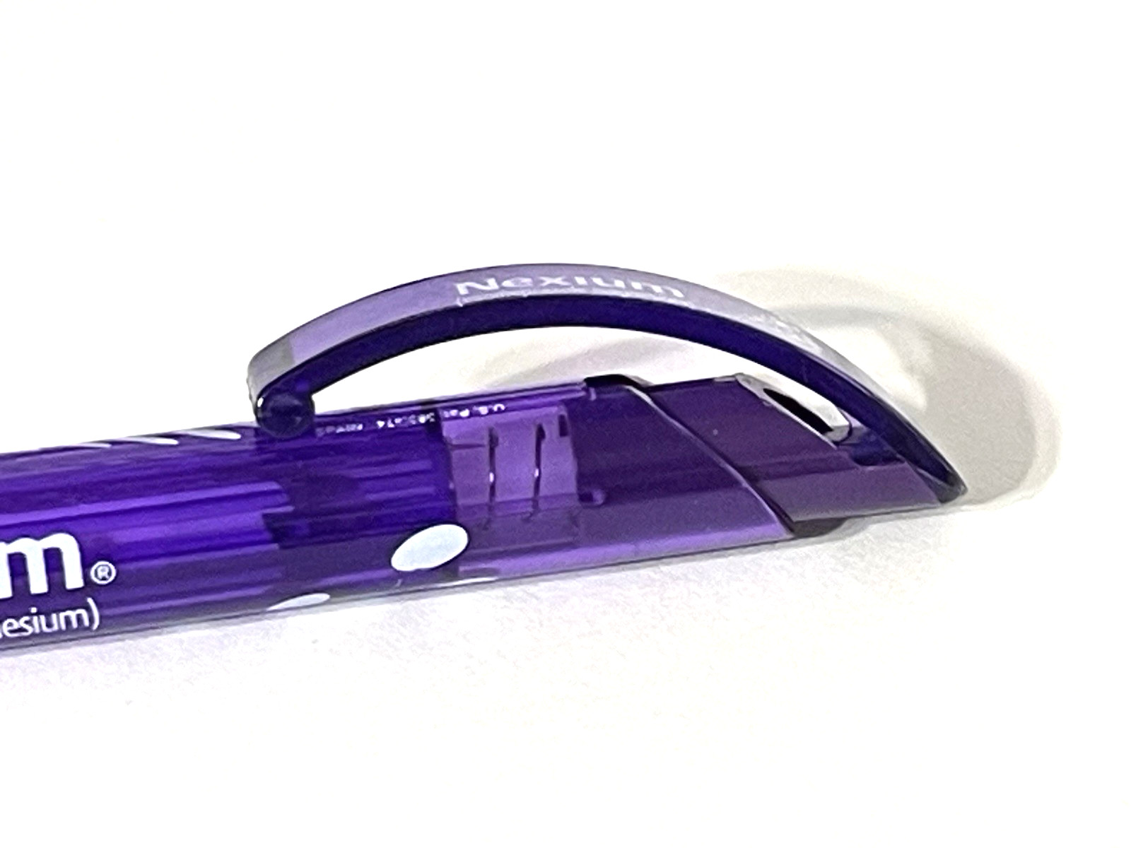 Pharmaceutical Drug Rep Vintage Ink Pens Nexium Collectible Translucent Purple