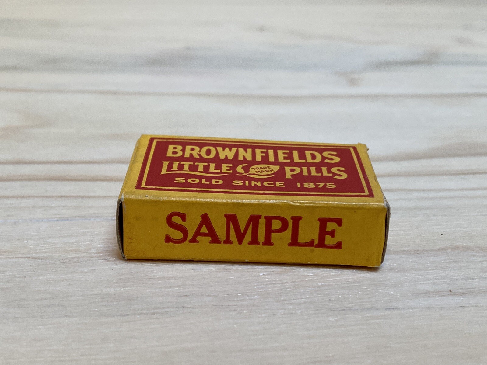 BROWNFIELD’S Little Pills Vintage SAMPLE Empty Small Box