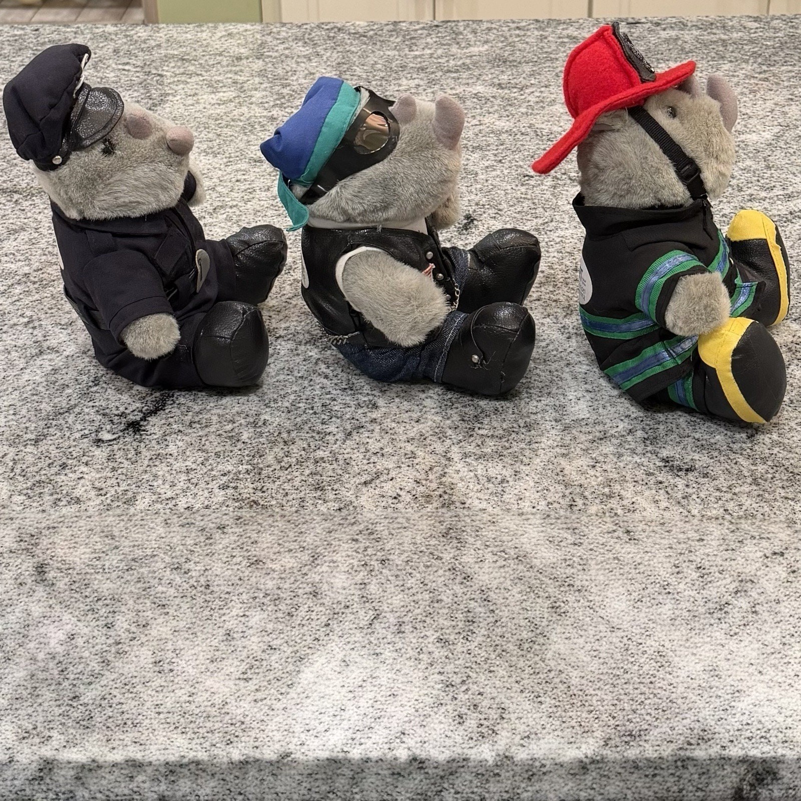 Pharmaceutical Advertisement/Promo LOT-Rhinocort Aqua-Fire Biker Police Plush