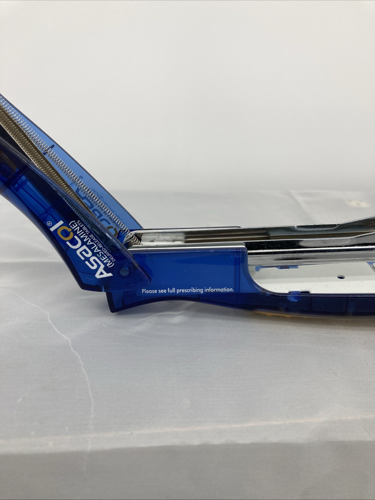 Asacol Stapler Blue Yellow Drug Rep Pharmaceutical Promo Advertising 6”