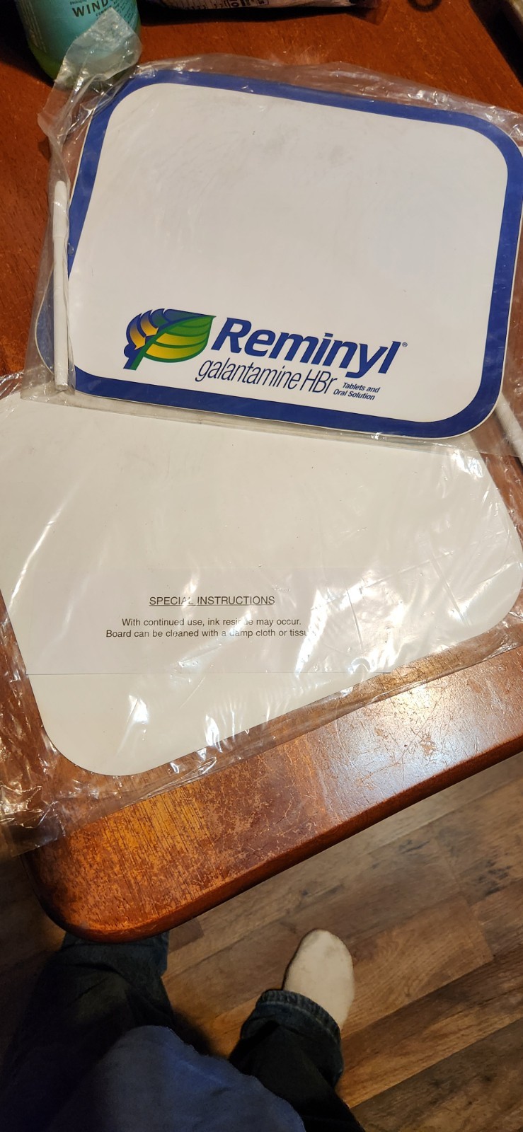 Vintage Pharmaceutical Drug Rep Promotional Items Lot Reminyl dry erase boards