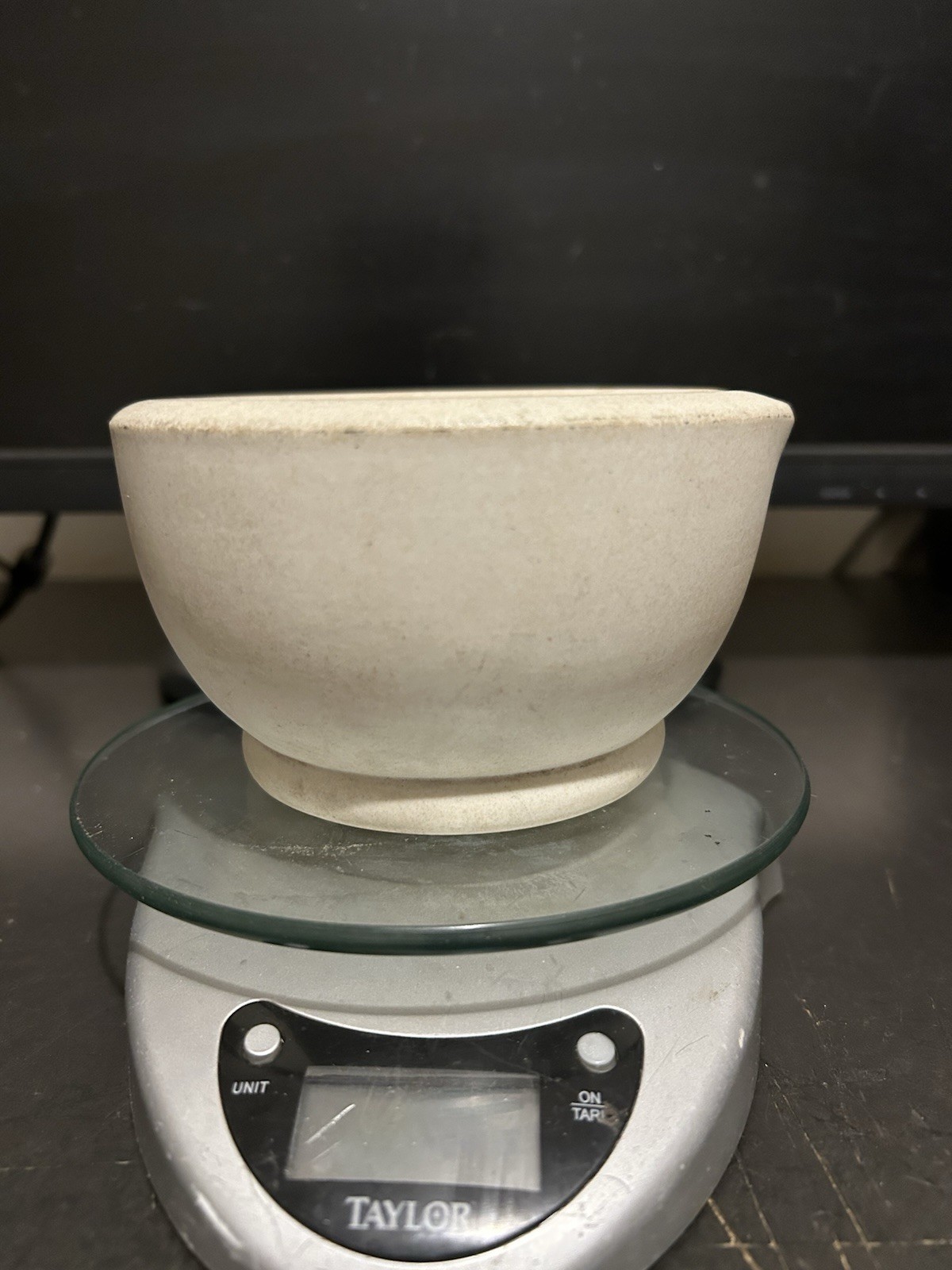 VINTAGE T. M. & S. THOMAS MADDOCK SONS ACID PROOF MORTAR BOWL No. 1 APOTHECARY