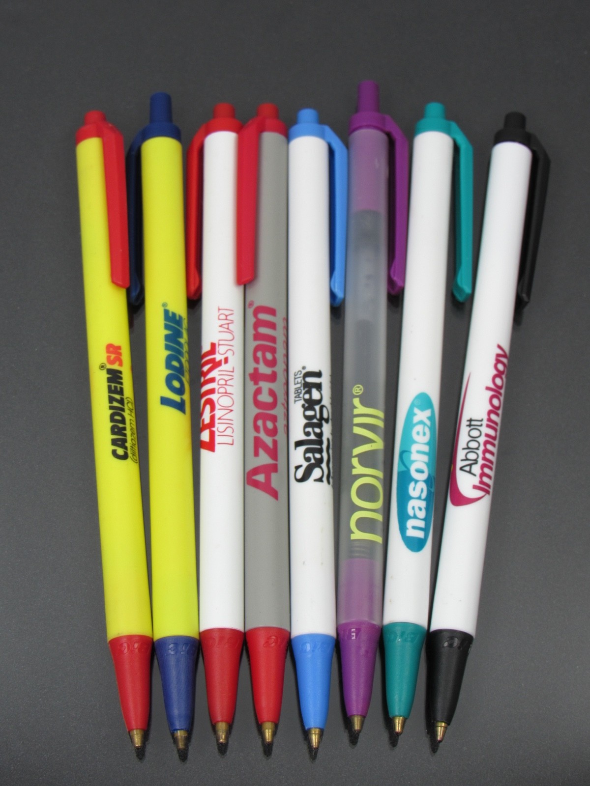 Russ Pharmaceuticals Vintage Pocket Protector + BIC PENS Drug Rep Advertising