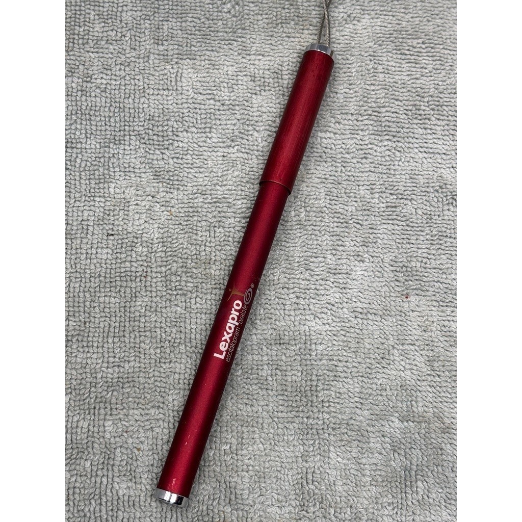 Lexapro Escitalopram Oxalate Pharma Rep Pen Lanyard Magnetic Clasp Burgundy Red
