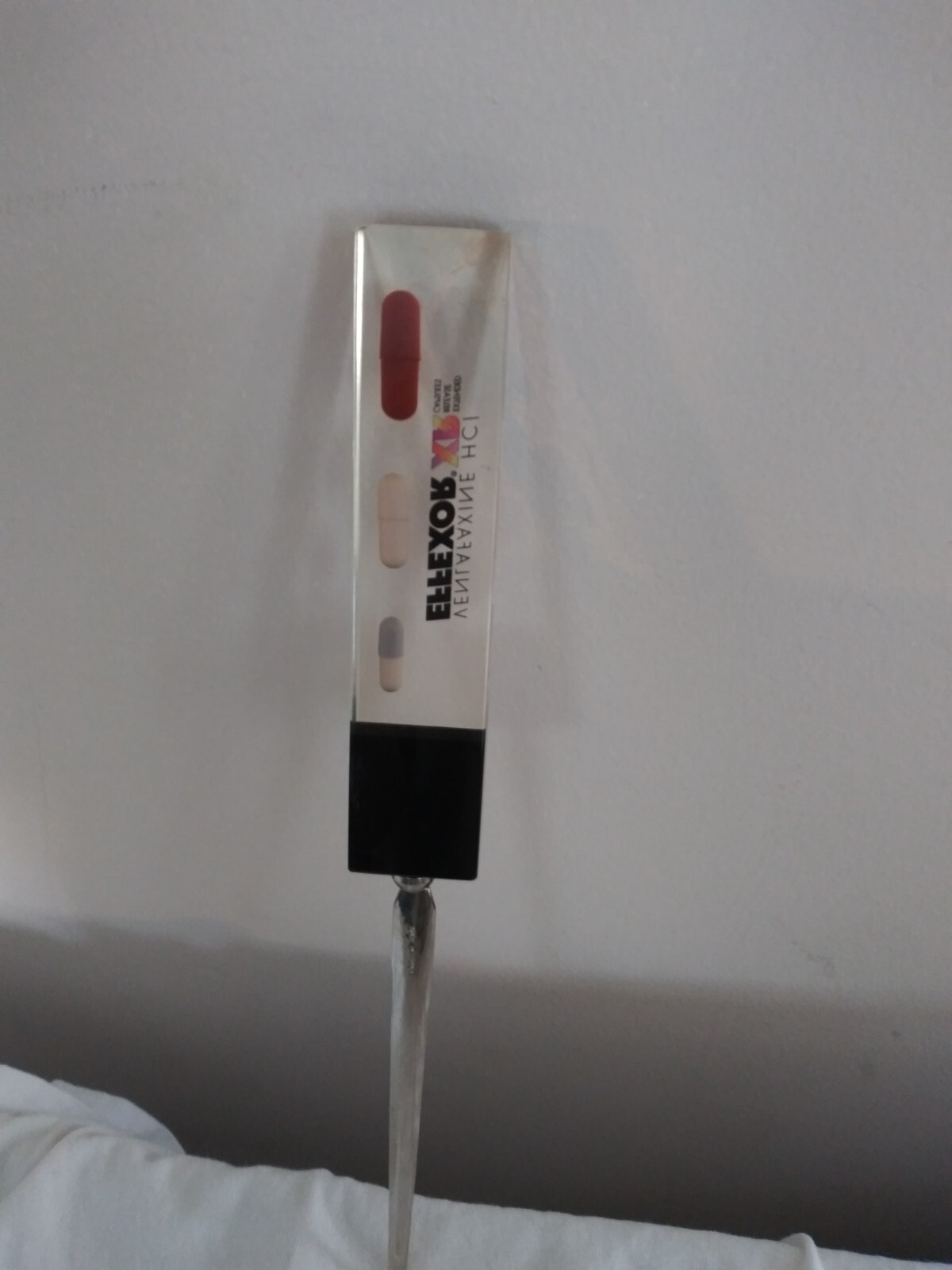 Effexor Drug Rep Promo Letter Opener Lucite Encased Capsules