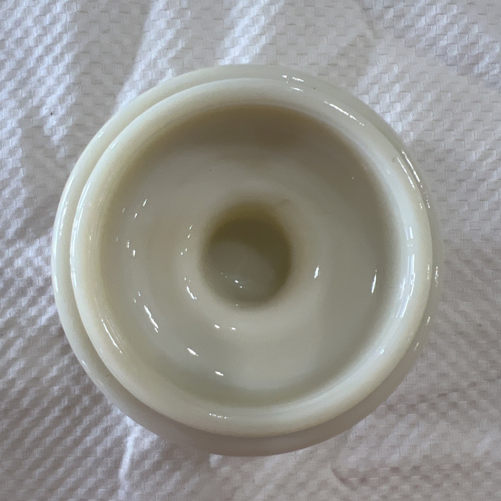 Vintage Darvon Compound-65 Apothecary Pharmaceutical Custard Glass Jar with Lid