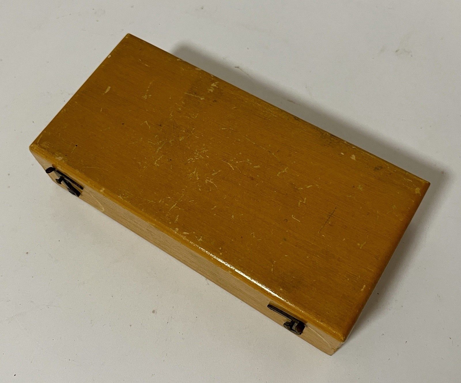 Antique Vintage Chemist Travelling Brass Weights and Tweezers in Box