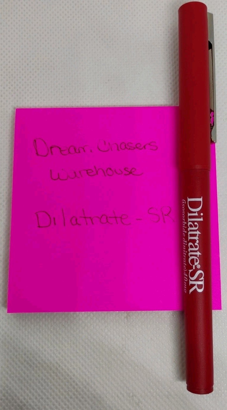 Dilatrate SR Pharmaceutical Drug Rep Pen Red Bic USA Prop Tested Works