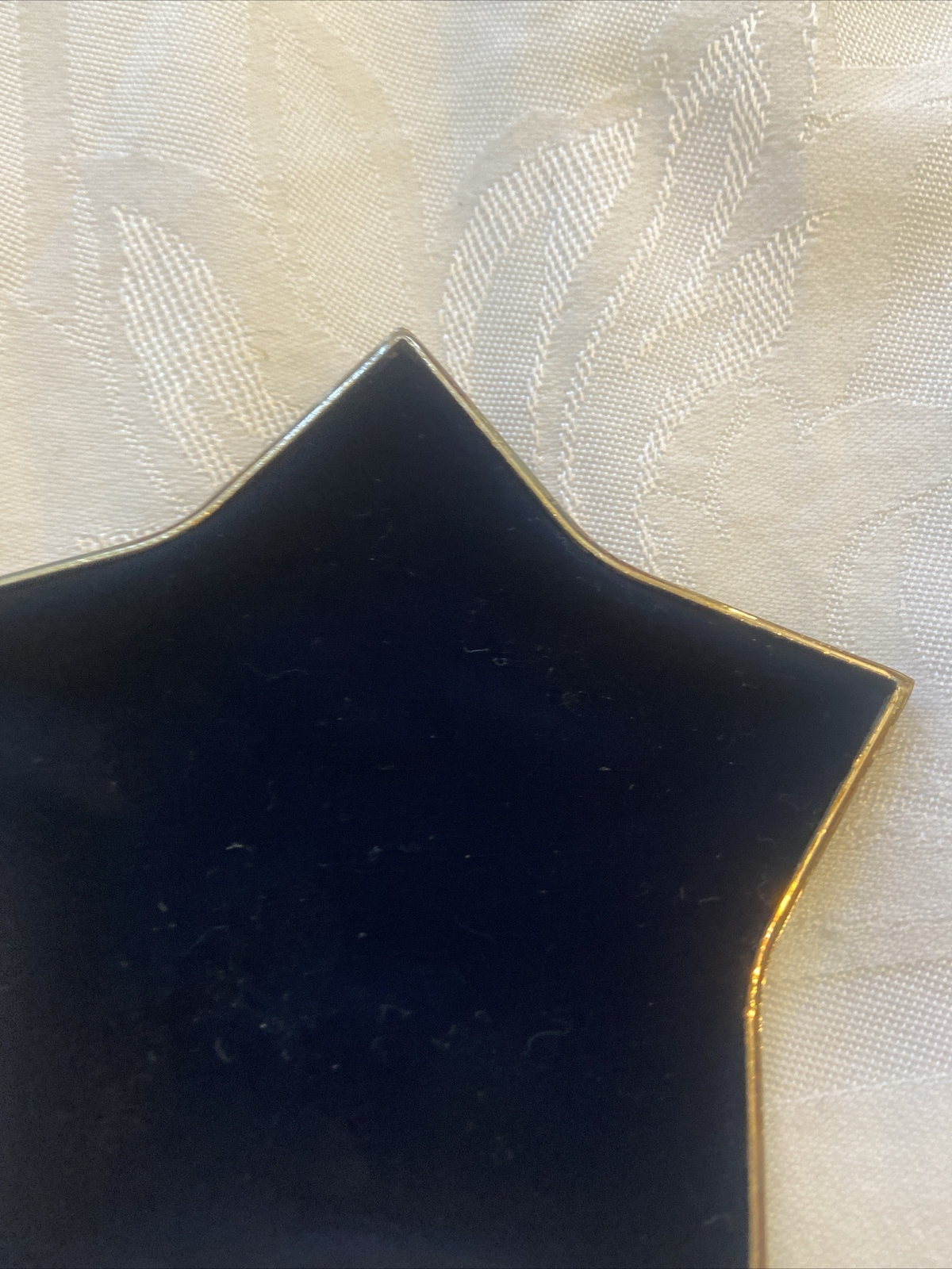 Pharmacia & Upjohn Silver Plated Velvet Lined Star Trinket Box