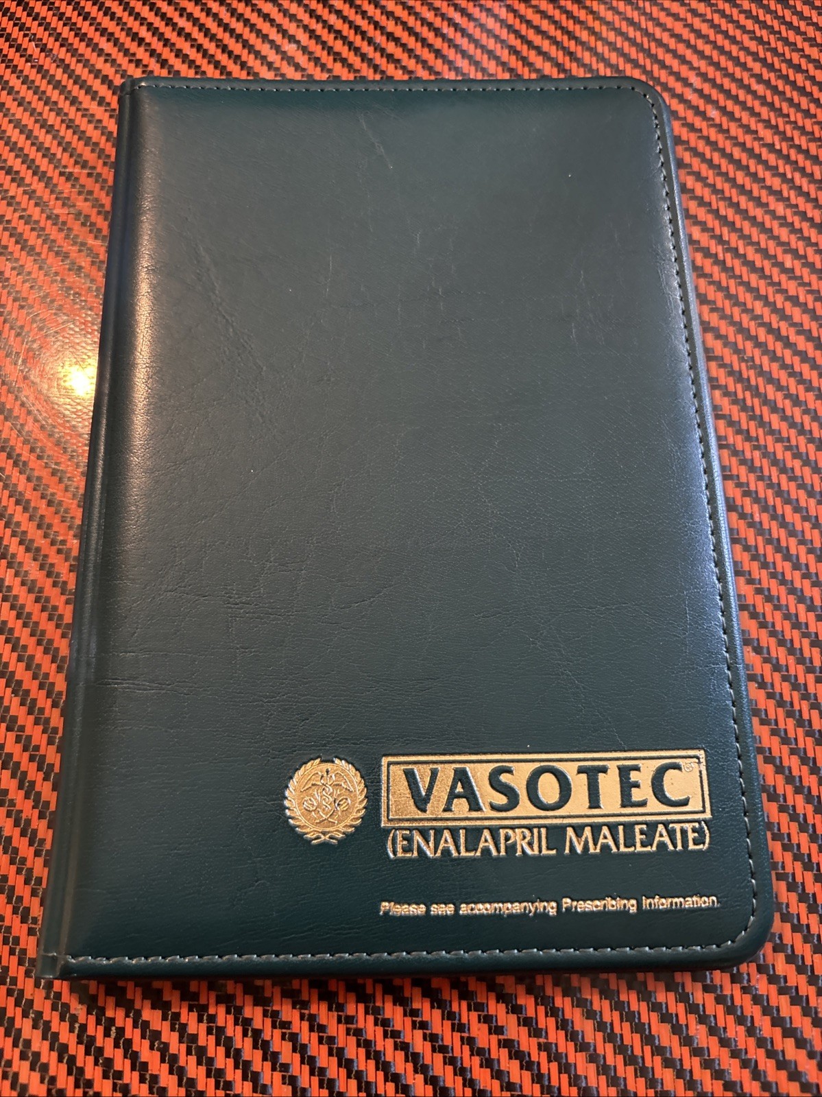 VTG Pharmaceutical VASOTEC (Enalapril Maleate) Advertise Notebook Green Rare
