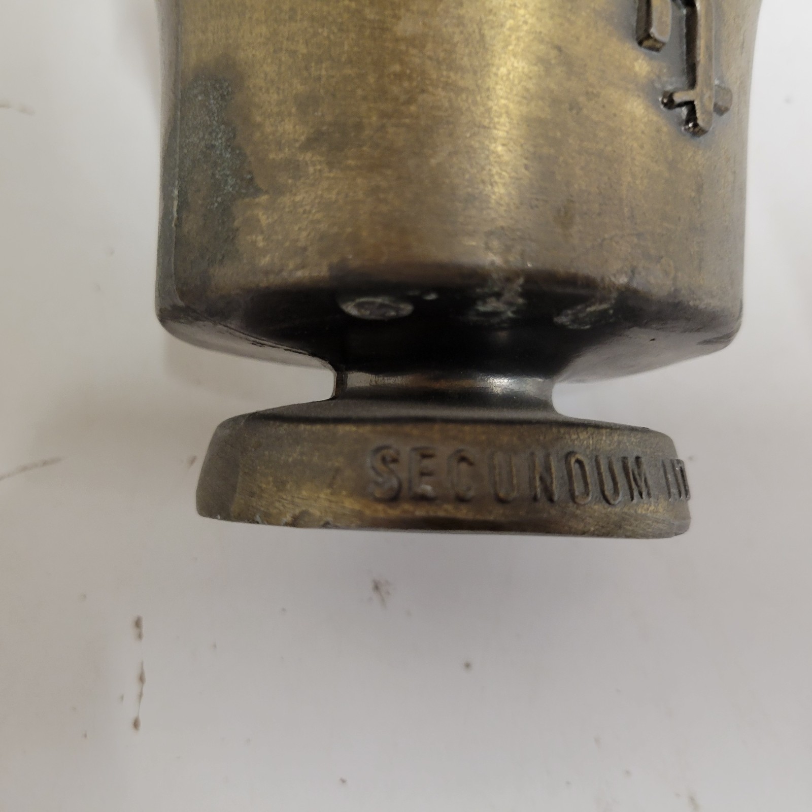 VTG Brass Bronze Schering Mortar & Coricidin Pestle 1752 First American Pharmacy