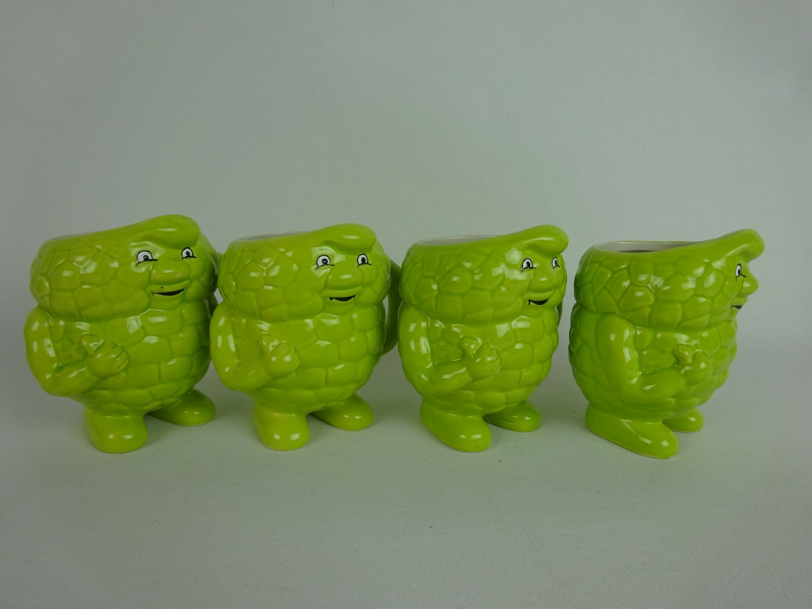 Actos Pharmaceutical Coffee Cup ~Lot of 4 Triglyceride Mugs ~Green Funky Cool ~*
