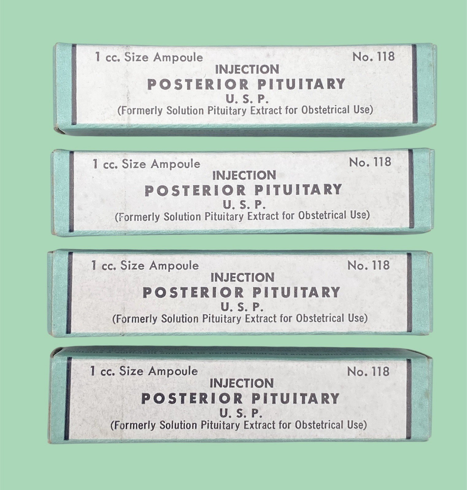 Eli Lilly Posterior Pituitary Ampoule Ampule # 118 Original Package NOT FOR USE