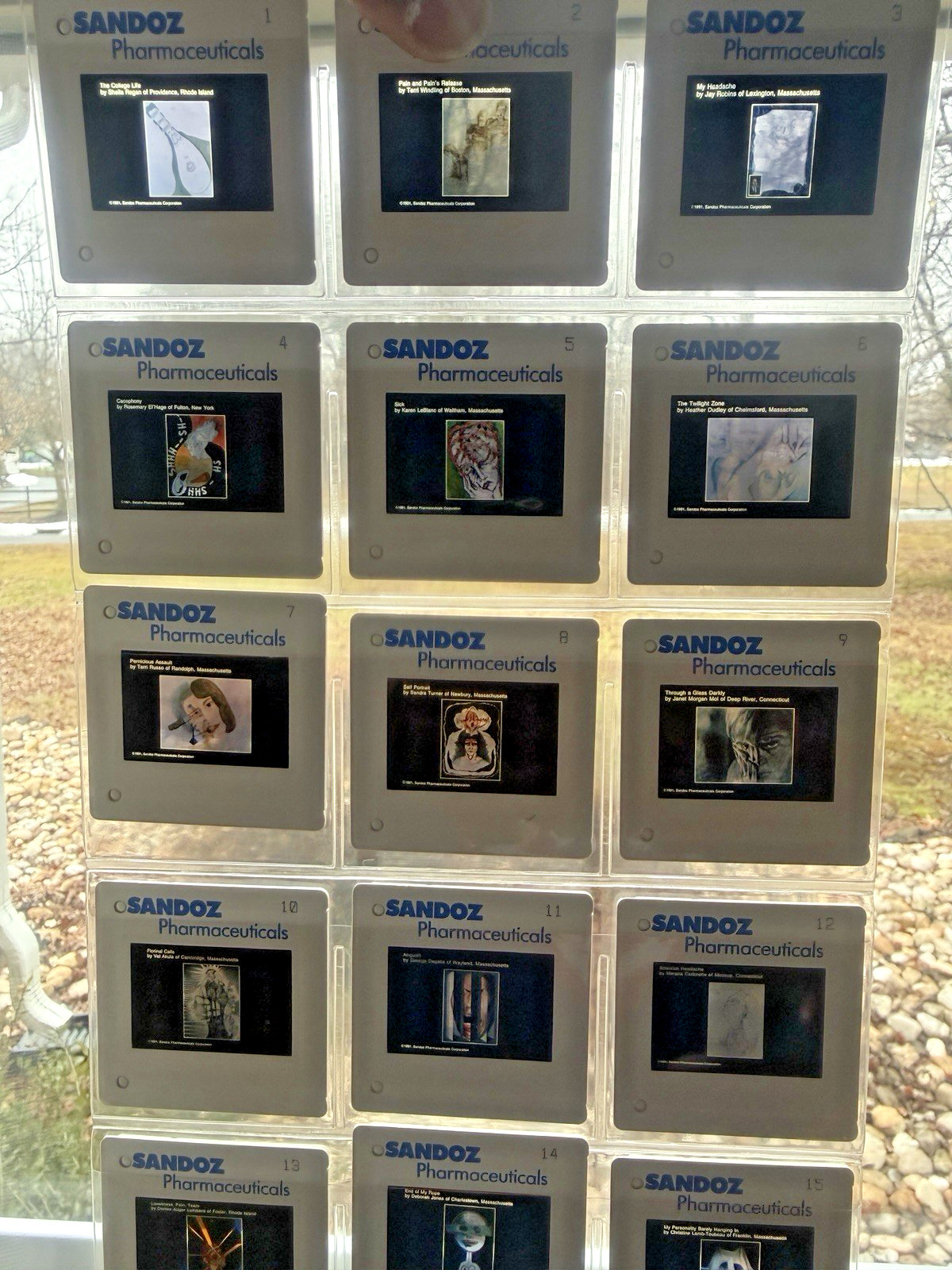 Rare 1982 SANDOZ Migraine Art Book “It’s All In Your Head” + 35mm SLIDES Pharma