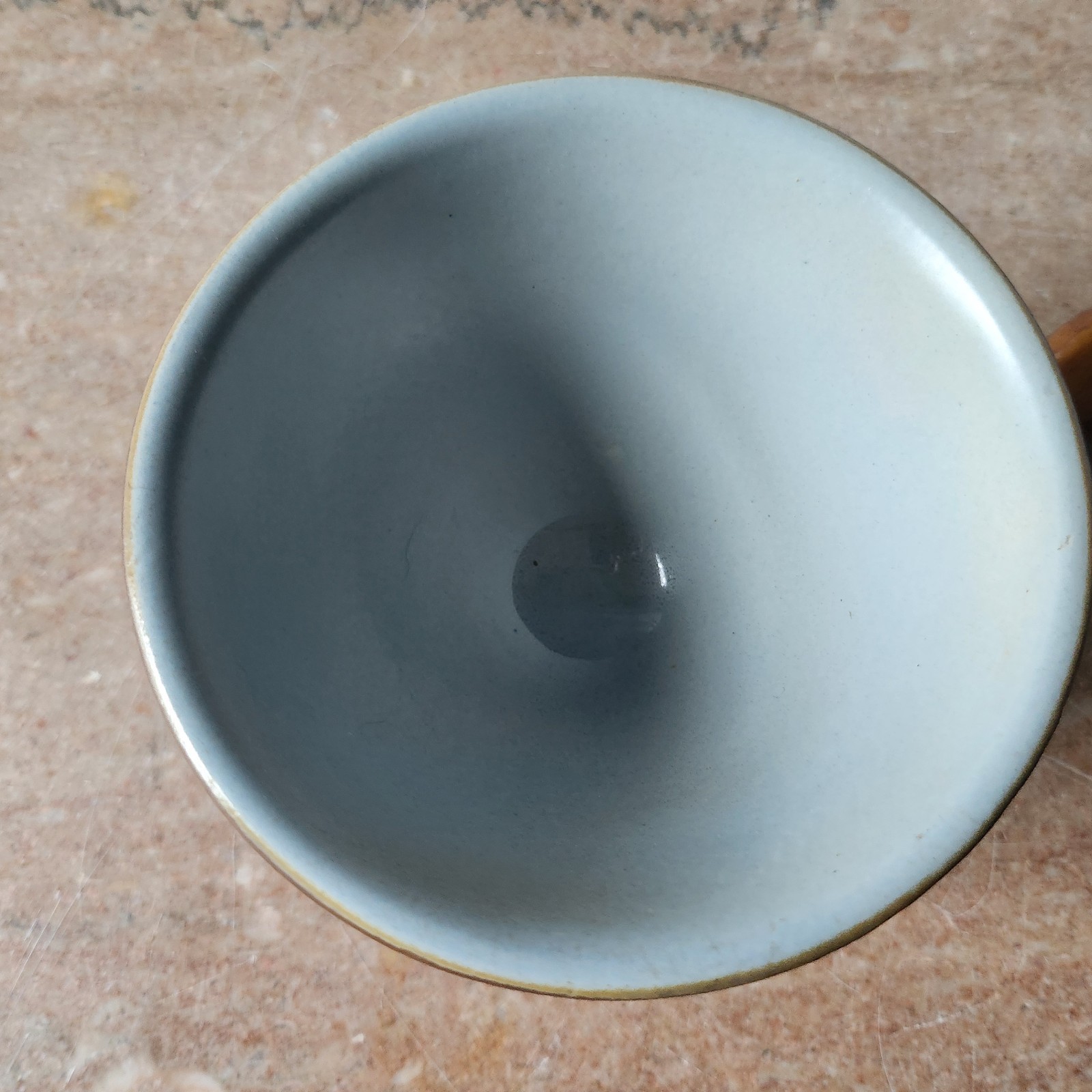 Schering Pharmaceutical Coricidin Promotional Brown Ceramic Mortal Wood Pestal