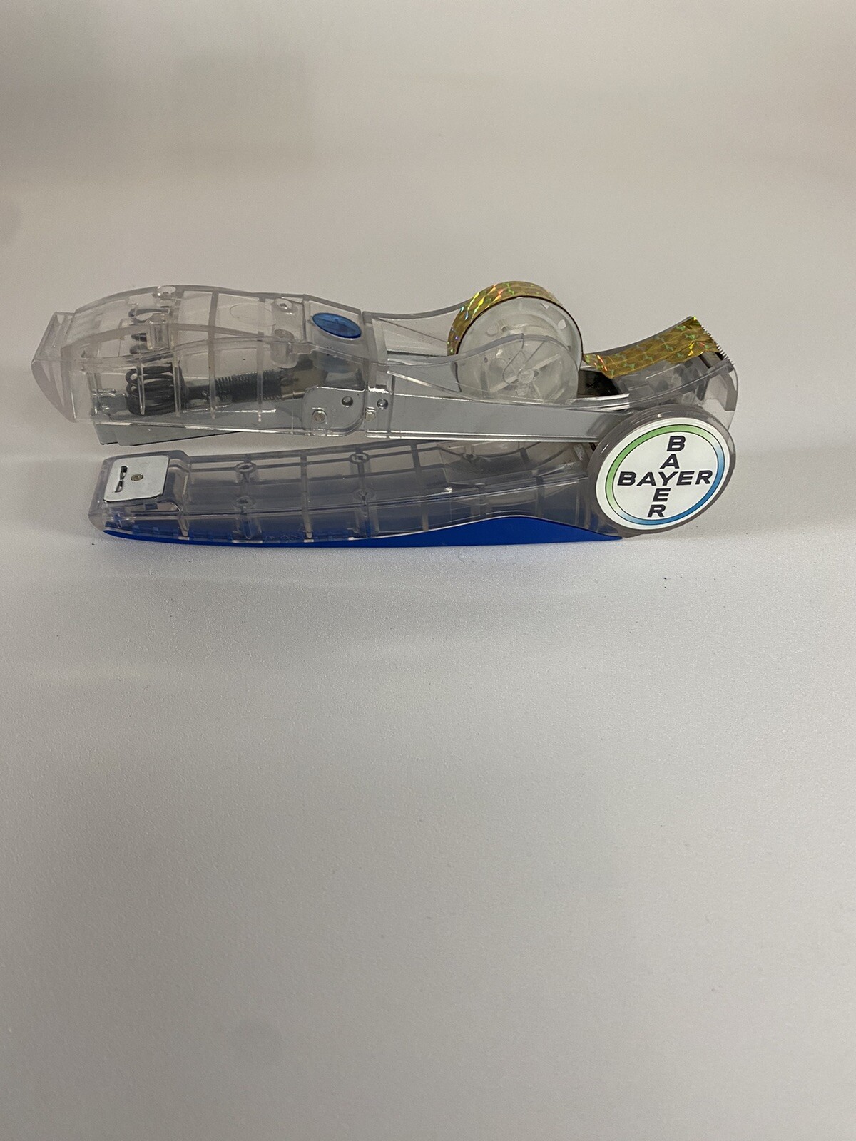 Vtg Bayer Pharmaceutical Promo Stapler/Tape Dispenser (Working)-super rare