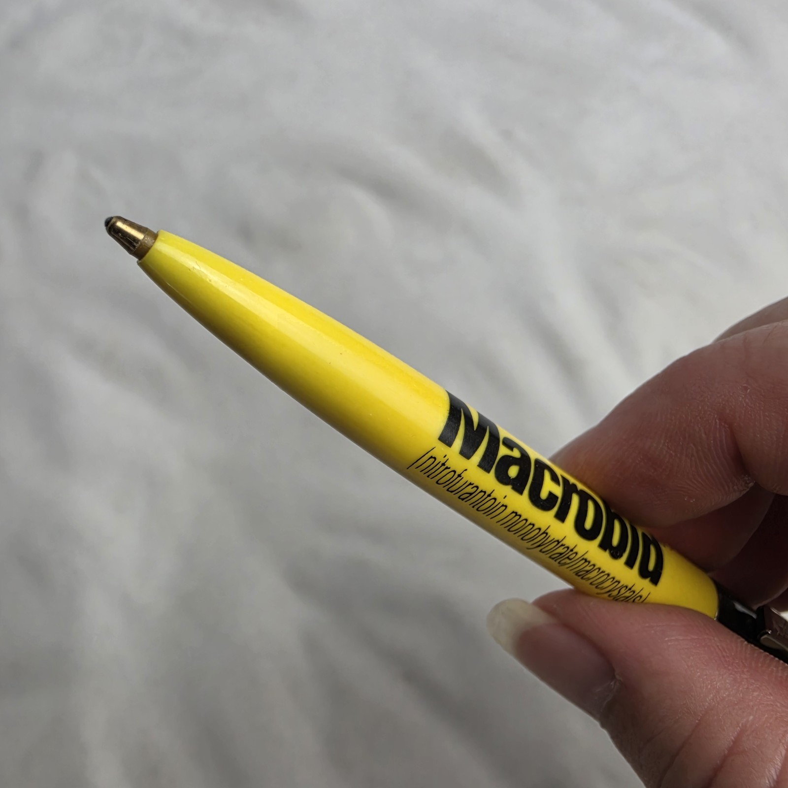 Vintage Macrobid Bic Ballpoint Pen Drug Rep Pharmaceutical Medical Advertising