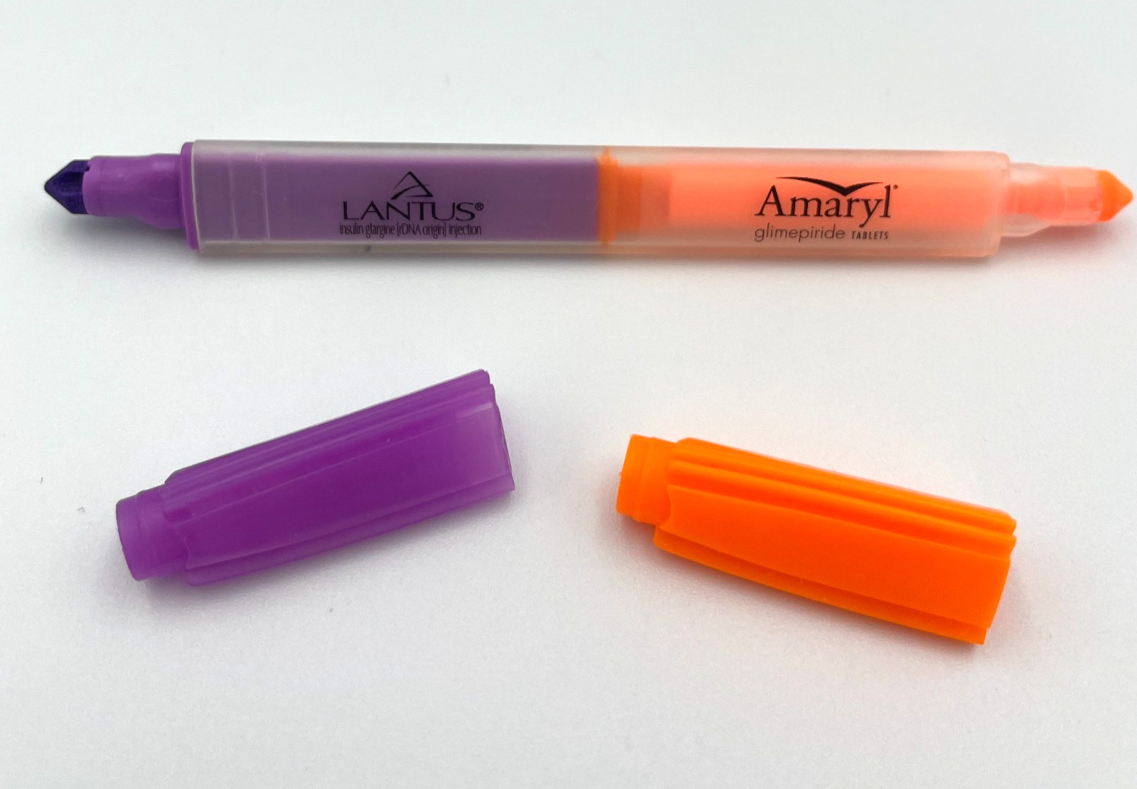 VTG Aventis Amaryl Lantus Double-Ended Highlighter Drug Rep Pharmaceutical Promo