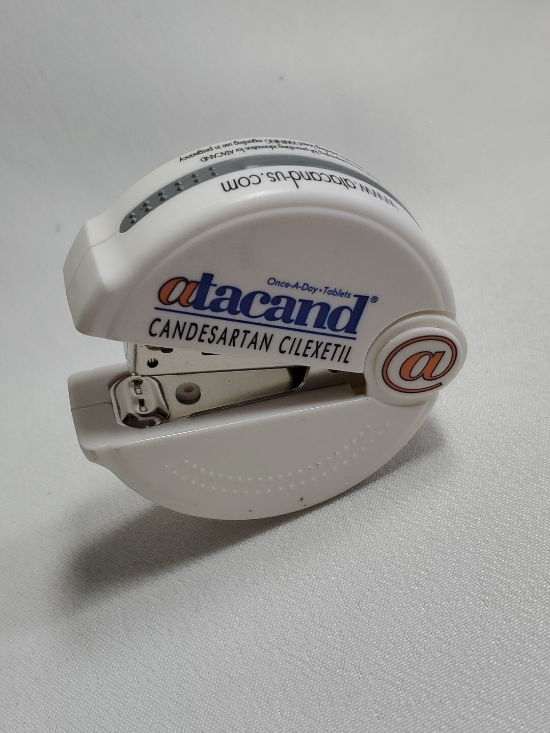 Drug Rep Atacand Candesartan Cilexetil Small Paper Stapler Advertising
