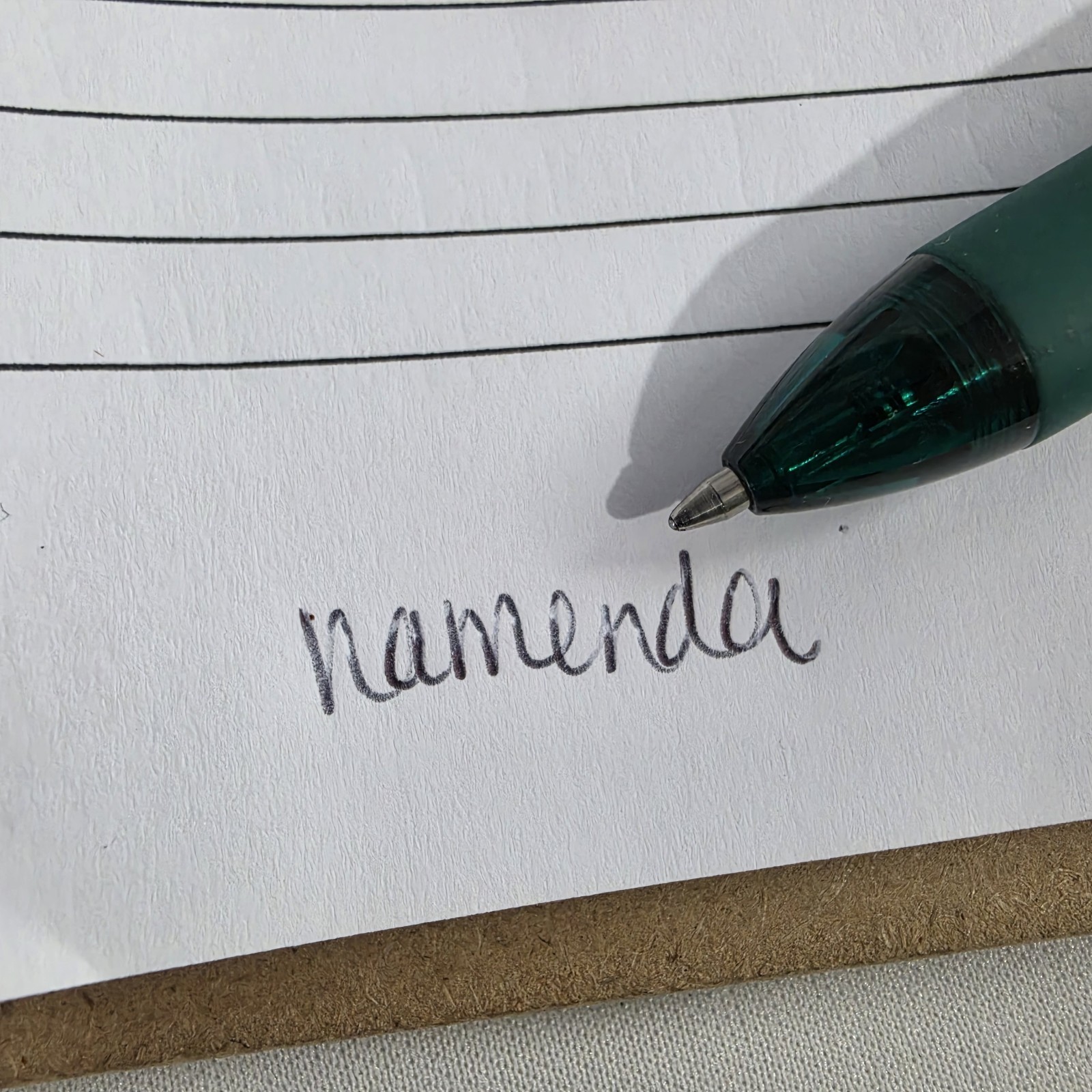 Vintage Green Namenda Drug Rep Pharmaceutical Advertising Ball Point Pen Working