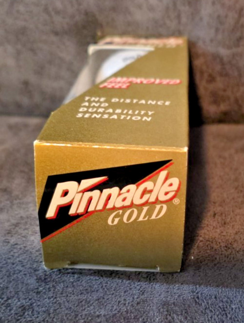 Vintage Claritin Syrup Pinnacle Gold Golf Balls 3 Pack Pharma Rep Promo NOS