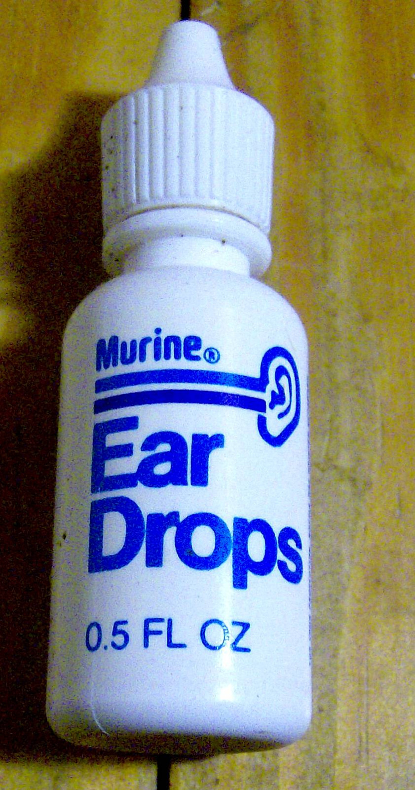 RARE vintage 1980s MURINE Ear Drops bottle OLD MEDICATION pharmaceutical Abbott