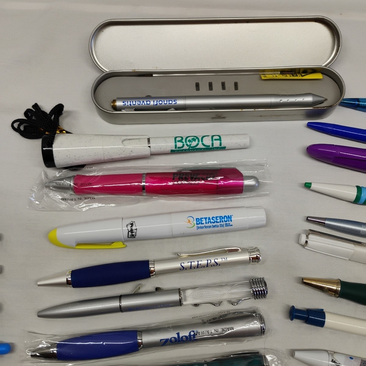 Pharmaceutical Drug Rep Collectible Pens Banned 39pc Lot New Used