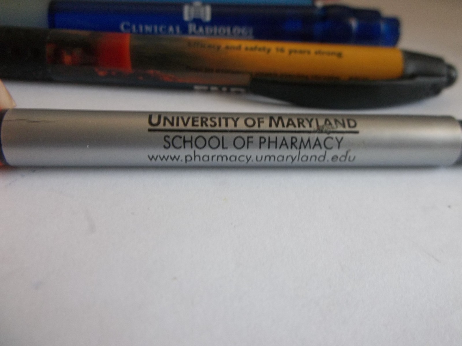 Lot of 6 Promotional Pens – Mixed Brands, Metal/Plastic – Assorted Colors