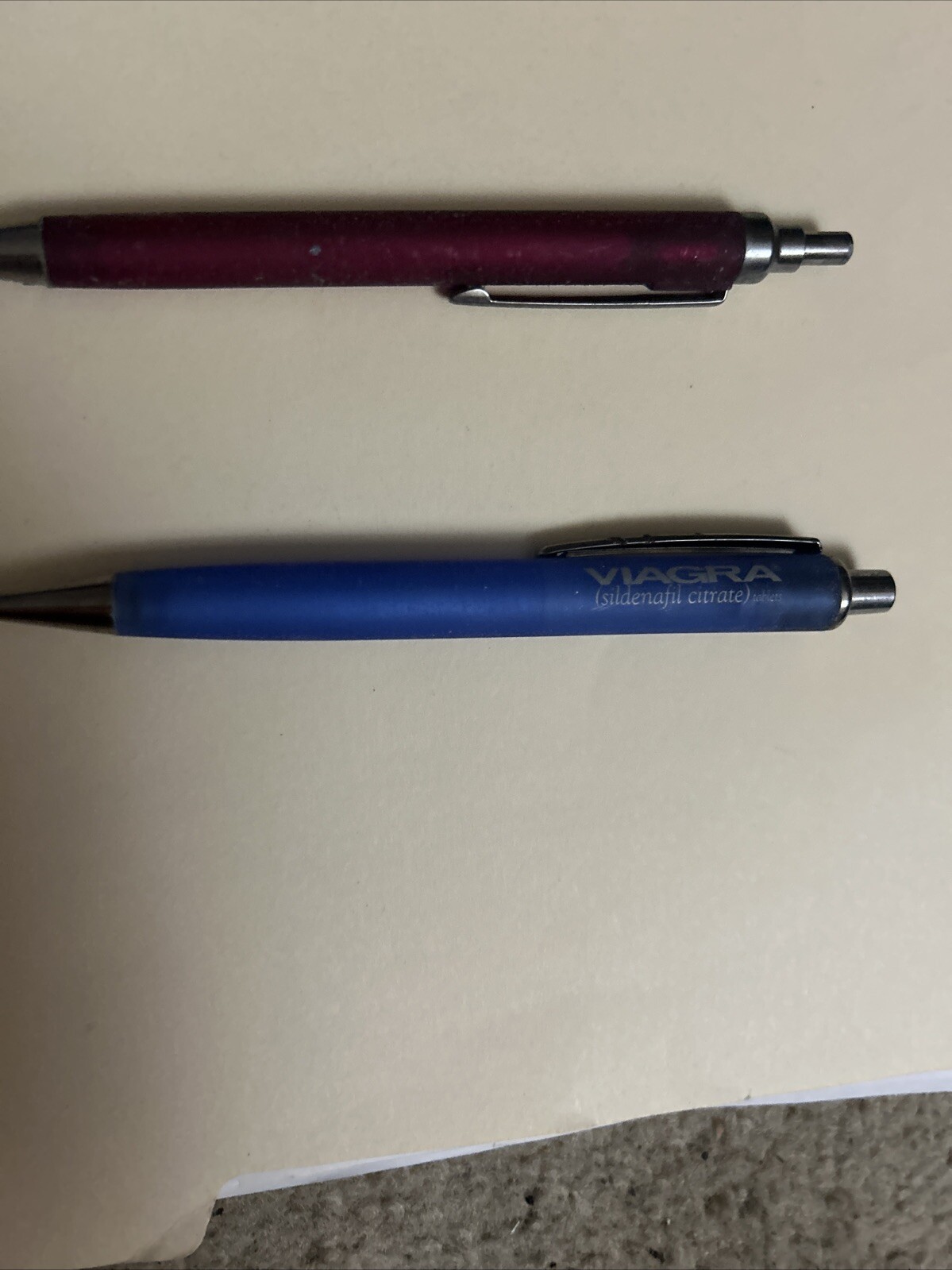 Drug Rep Pen Lot Of 3 Metal Pharmaceutical. Aricept. Viagra. Pfizer