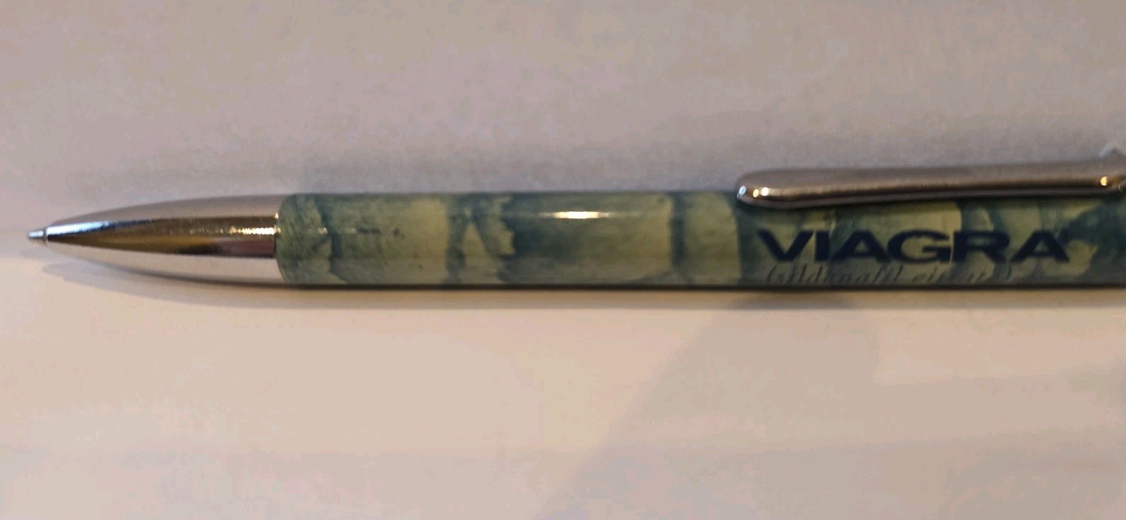 Metal Viagra Pharma Drug Rep Doctor Click Button Ink Pen WRITES
