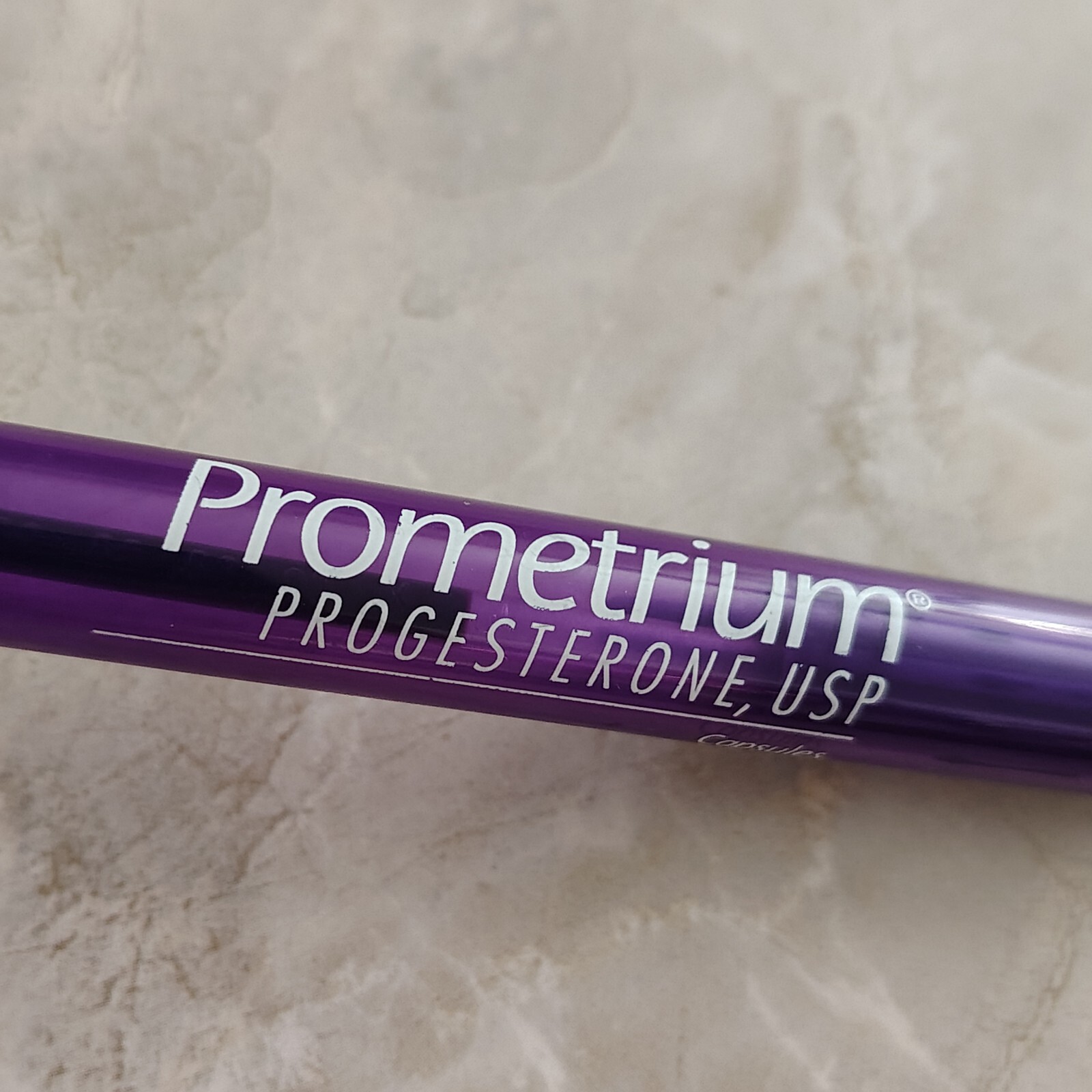 HTF Pharmaceutical Drug Rep Purple Pen Promethium Progesterone USP RARE