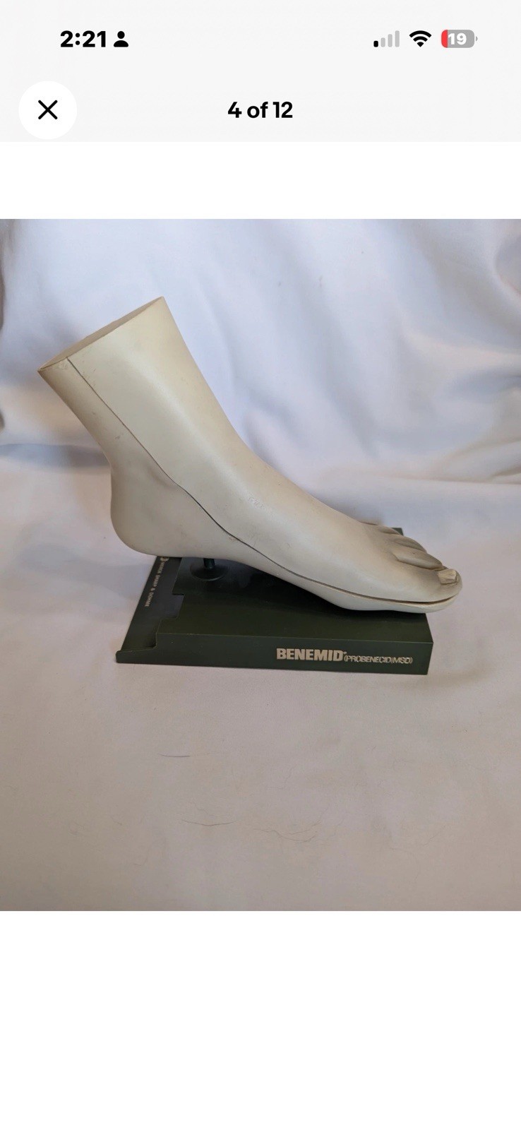 Anatomical foot display – Merck, Sharp & Dohme, please read