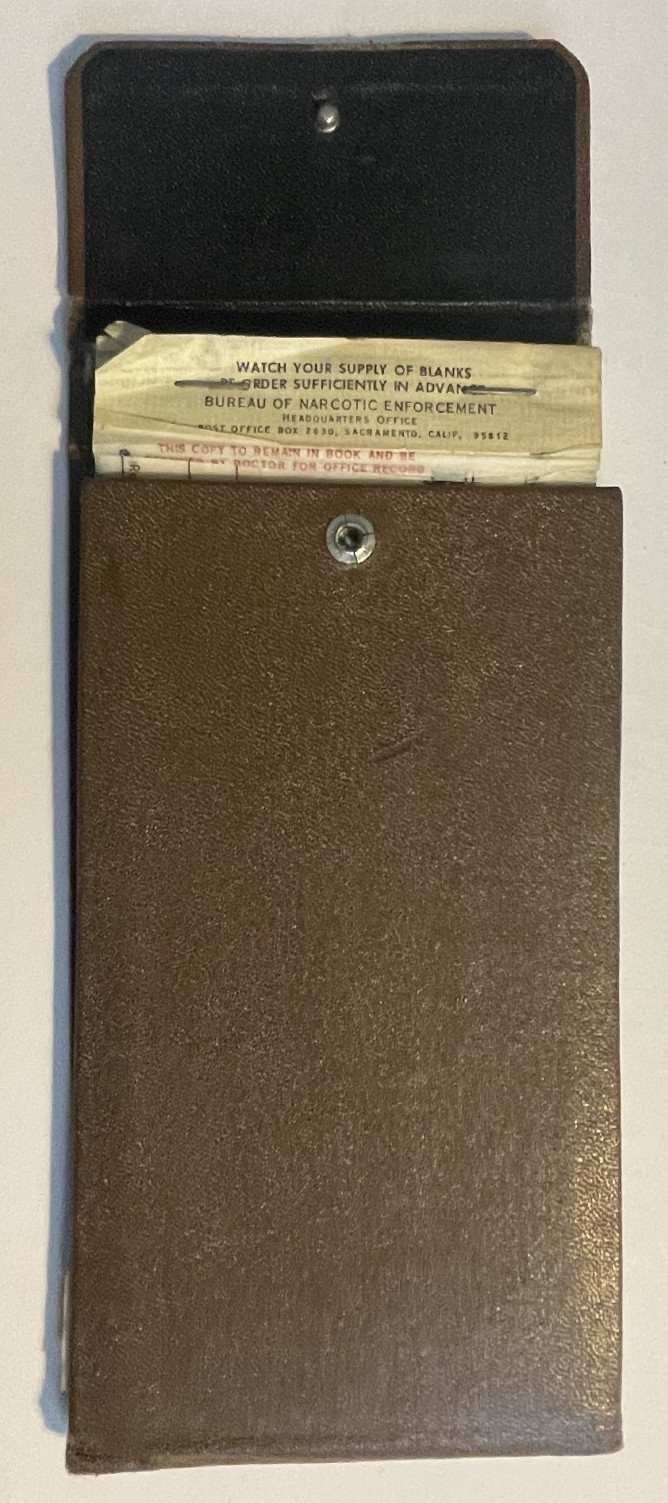 Vintage 1970’s Doctor’s Narcotic Prescription Pad~ Collector’s Item Ephemera