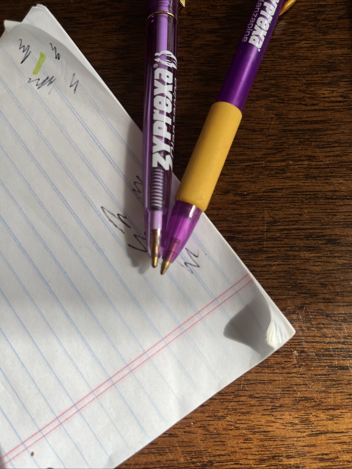 Lot of 2 Drug Rep Zyprexa Symbyax Collectible Pharmaceutical Pens Purple Lilly