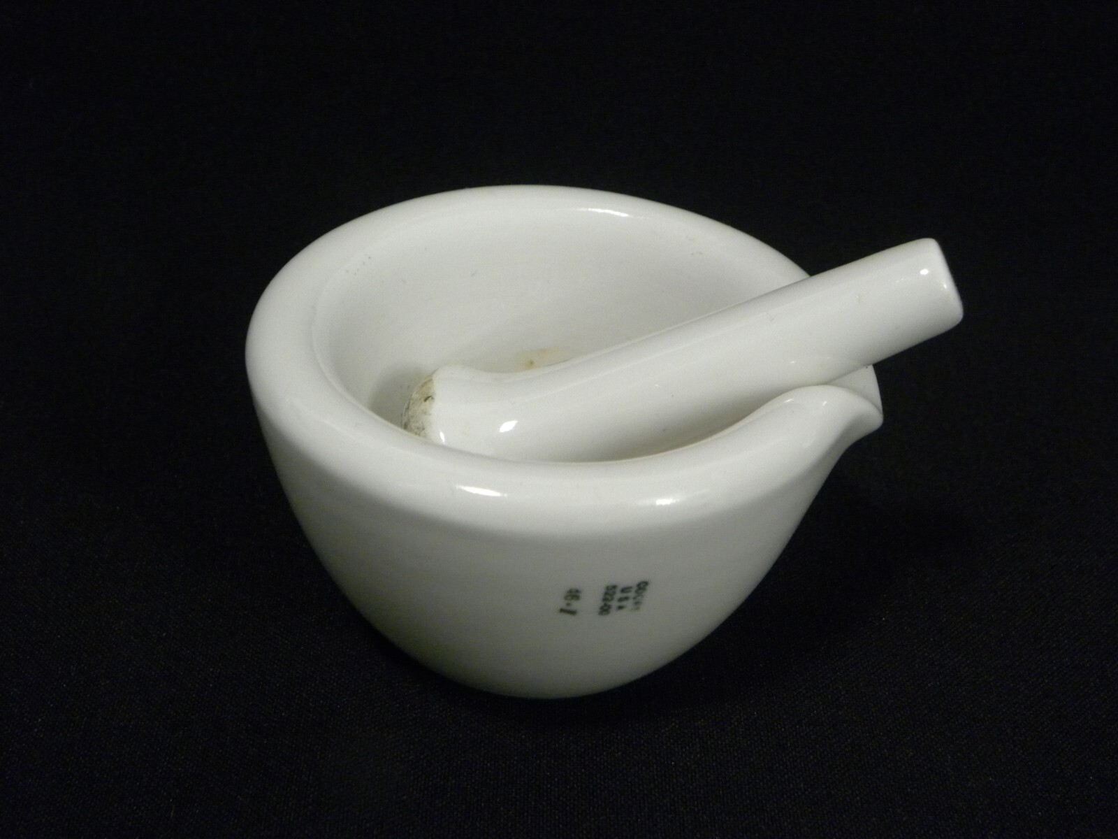 Vintage Used Coors USA Lab Mortar 522-00 and Pestle 000 Set, #3