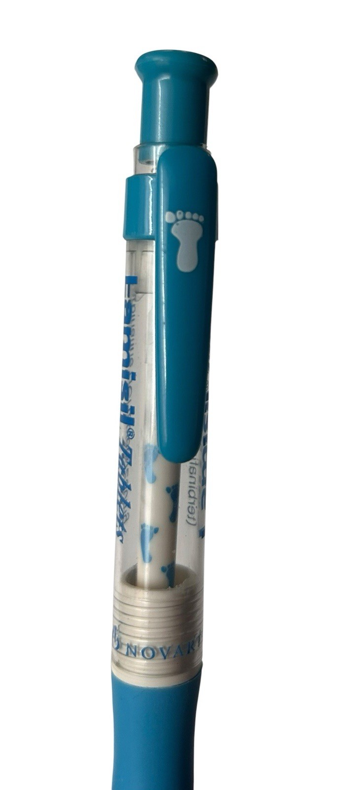 Drug Rep LAMISIL Collectible Push Pen with Internal Feet On Handle RARE Promo