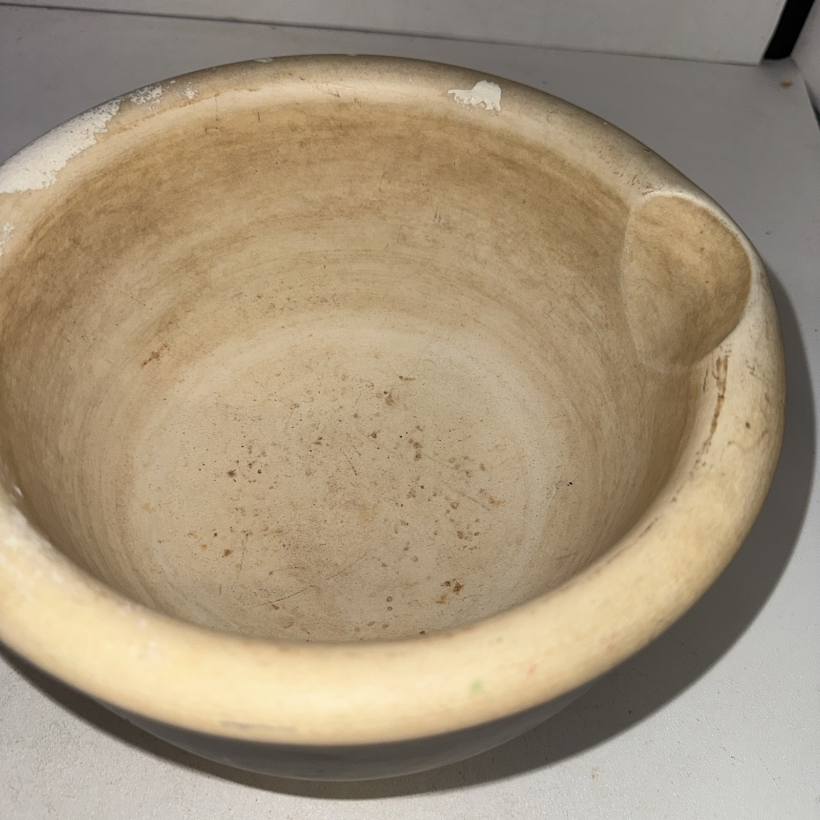 Vintage ACME #7 B Mortar Pestles Stoneware & Wood Pharmaceutical RX