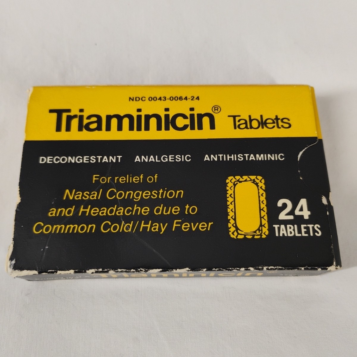 Triaminicin Tablets Pharmaceutical Drug Rep Playing Cards Deck Complete RARE Vtg