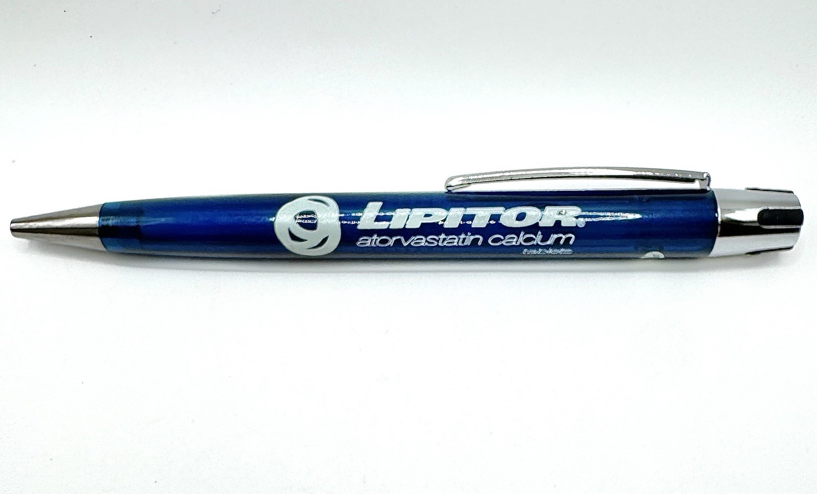 Pfizer Pharmaceutical Advertising Click Pen Blue Drug Rep Promo Collectible