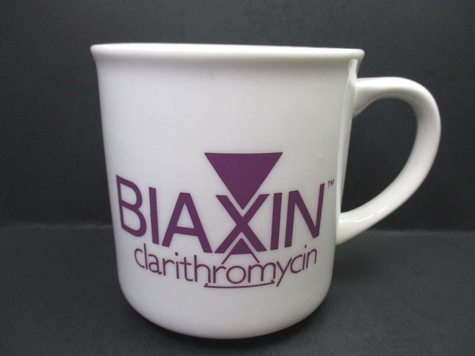 Vintage BIAXIN Mug Cup Clairithromycin Pharmaceutical Advertising Coffee Ceramic