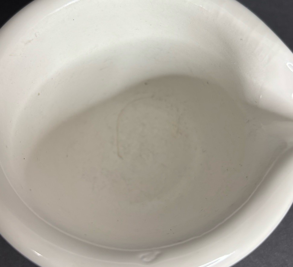 Coors Mortar Pharmacy Apothecary Lab 522-1 White Small Porcelain