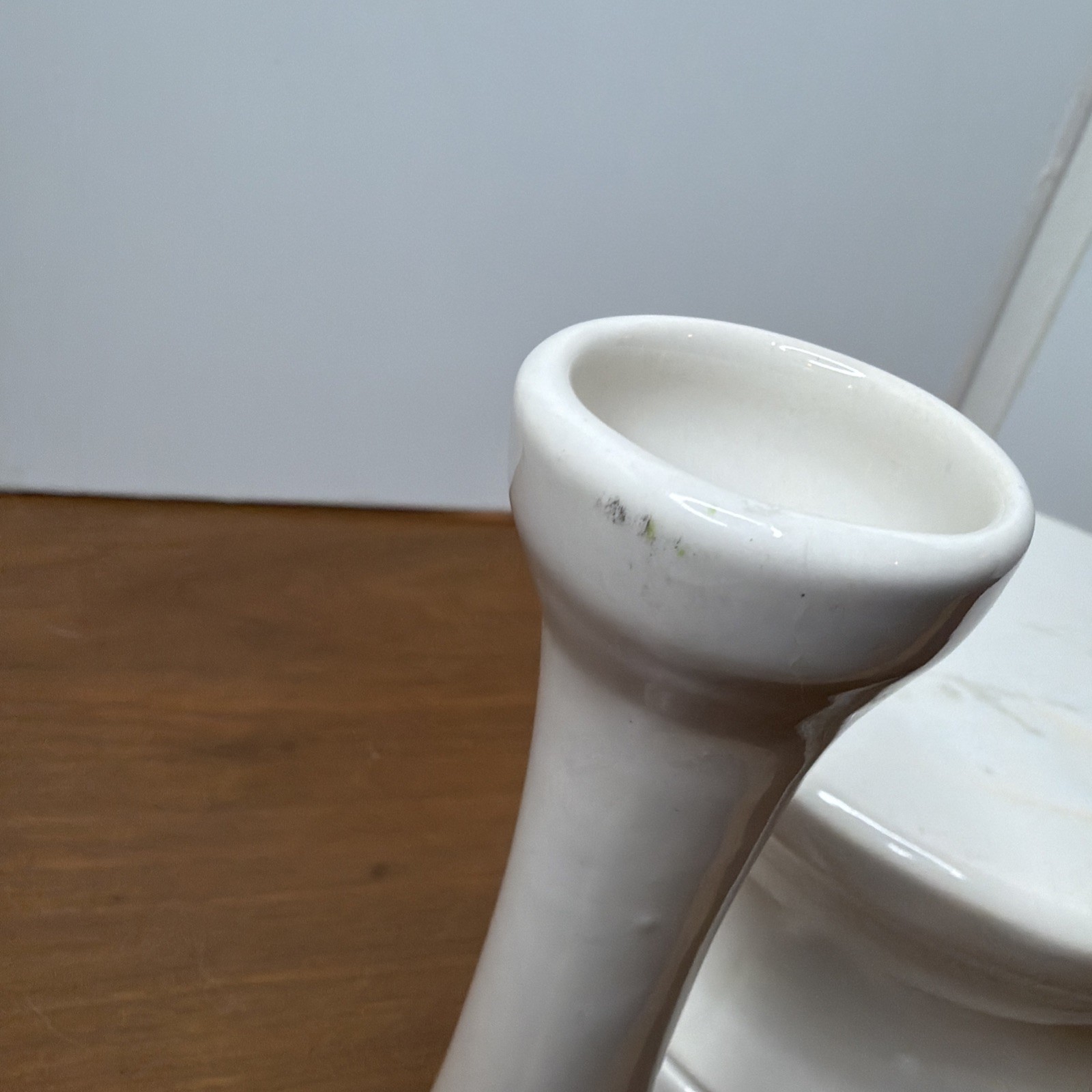 VINTAGE RX Pharmacy DISPLAY Large Mortar and Pestle White