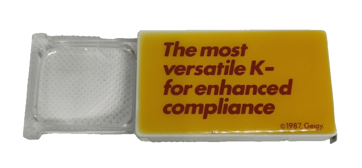 Ten-K Potassium Chloride Pharmaceutical Drug Rep Measuring Tape Magnifying Glass