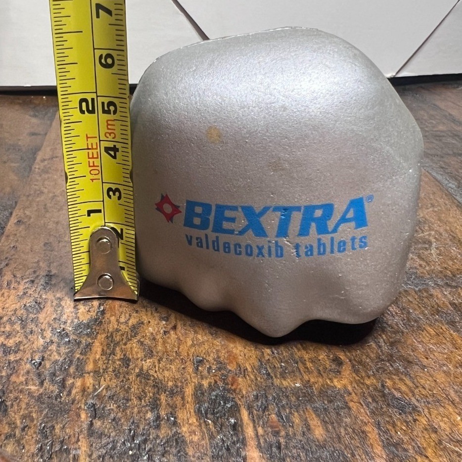 Bextra Drug Rep Pharmaceutical Metal Advertising Promo Hand Shaped Stress Ball