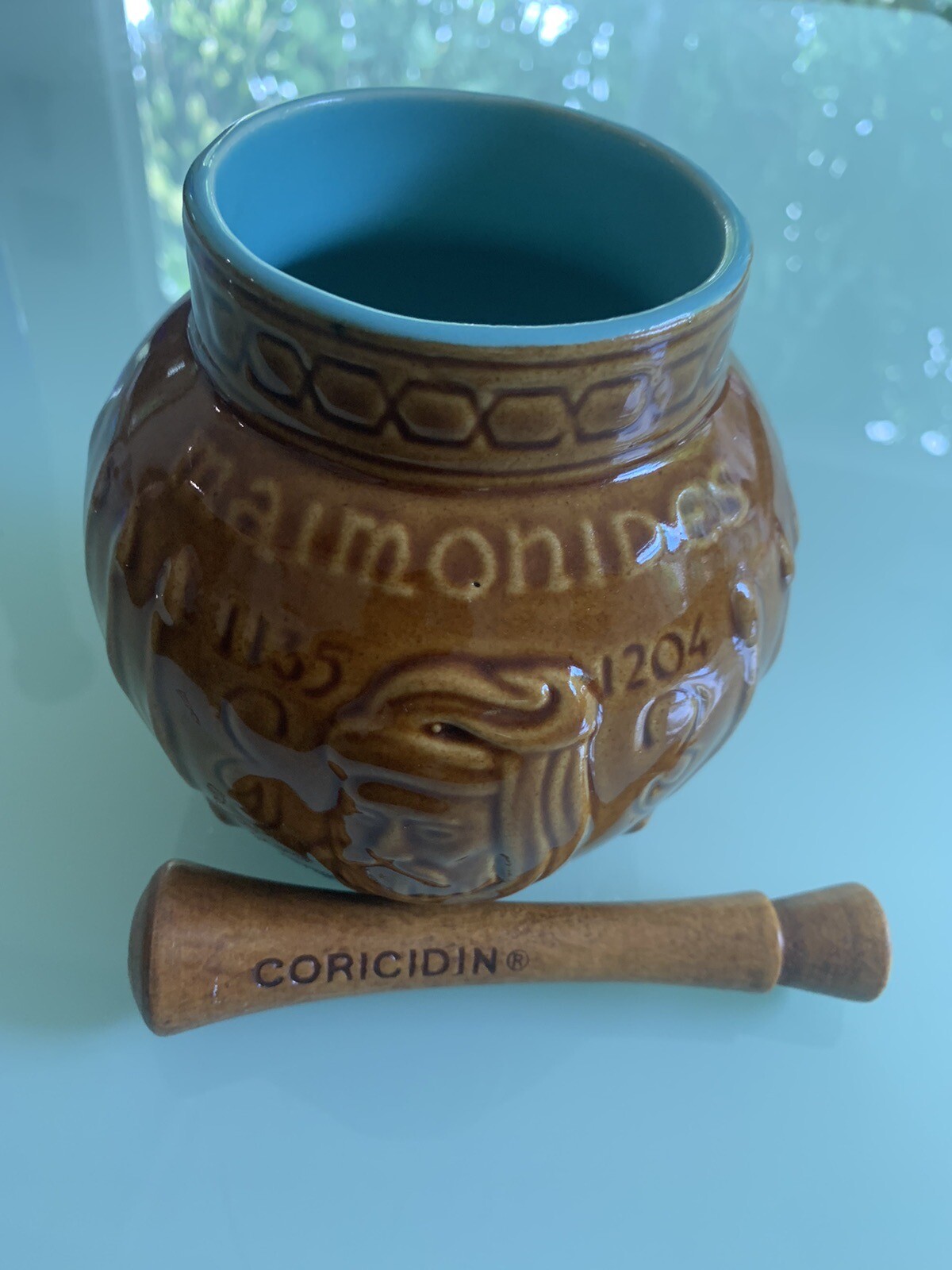 Vintage Maimonides Vase McCoy Medical Pottery Pharmaceutical Co Advertising